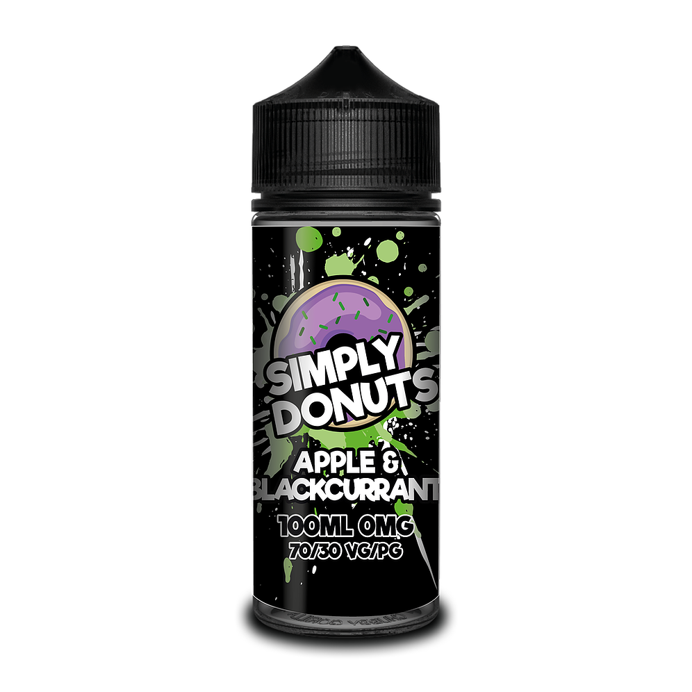 SIMPLY DONUTS APPLE & BLACKCURRANT 100ML 0MG