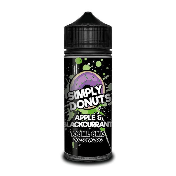 SIMPLY DONUTS APPLE & BLACKCURRANT 100ML 0MG