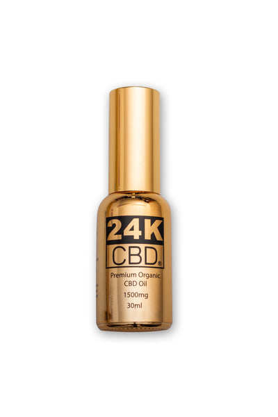 24K CBD PREMIUM ORGANIC HEMP SEED OIL 1500MG - 30ML