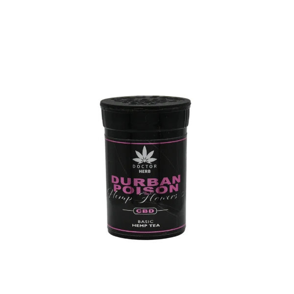 DOCTOR HERB DURBAN POISON HEMP FLOWERS CBD 1G