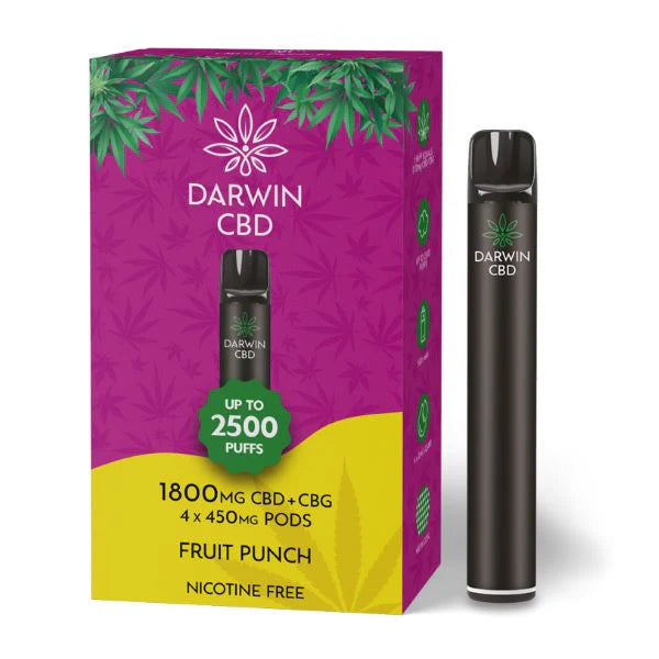 DARWIN CBD PREFILLED POD SYSTEM STARTER KIT THE BIG ONE 1800MG