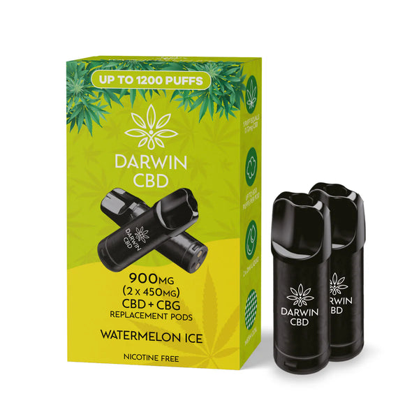 DARWIN REPLACEMENT PODS – 900MG (TWIN PACK)