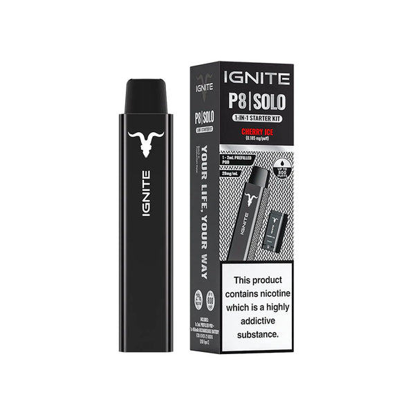 IgNITE P8 SOLO STARTER KIT / 20MG RANGE