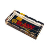 RAW GLASS RECTANGULAR ASHTRAY BLACK