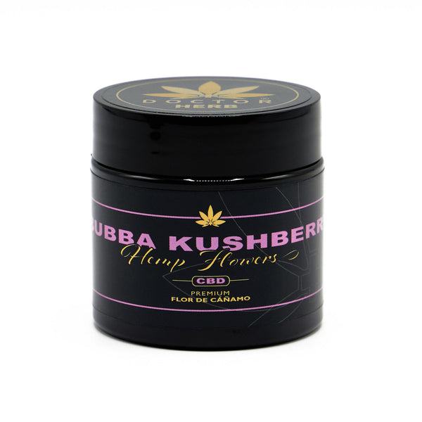 DOCTOR HERB BUBBA KUSHBERRY HEMP FLOWERS 19% CBD 3.5G