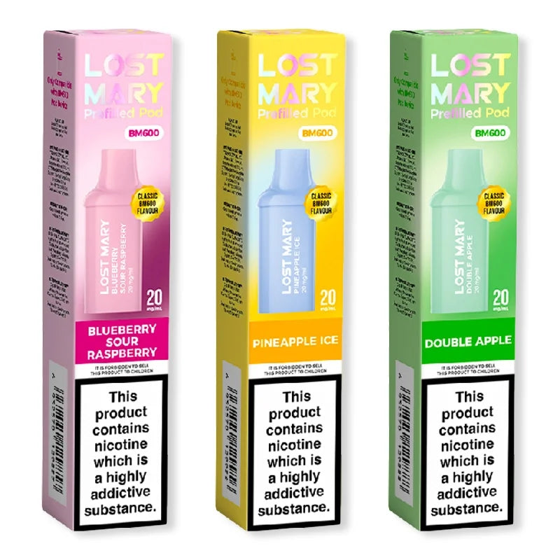 LOST MARY BM600 PREFILLED PODS 2PCK