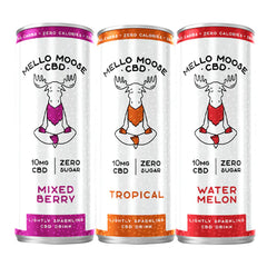 MELLO MOOSE CBD LIGHTLY SPARKLING CBD DRINK 10MG 250ML