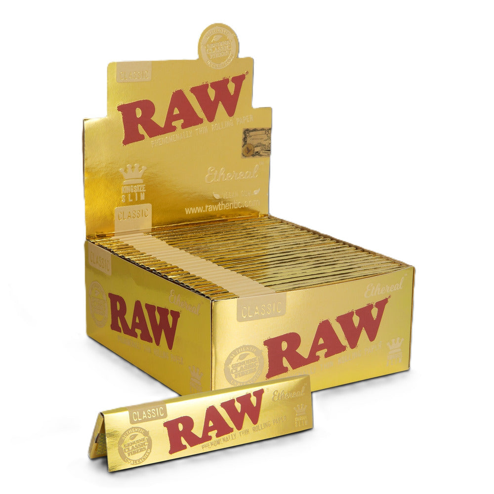 RAW GOLD ETHEREAL KINGSIZE SLIM ROLLING PAPERS