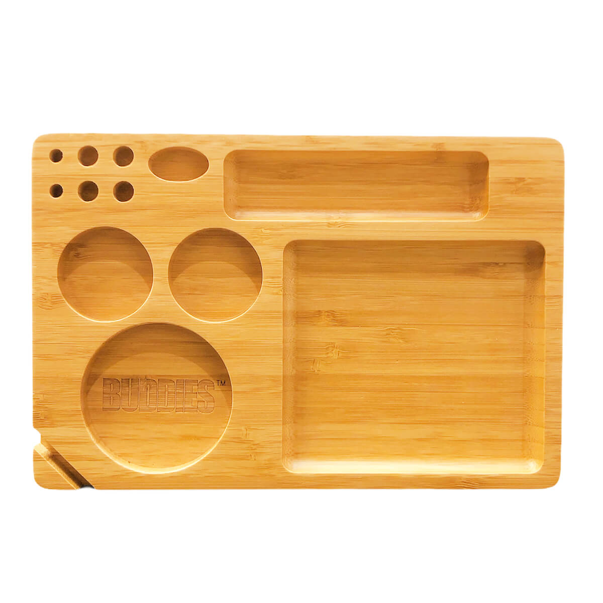 BUDDIES WOODEN ROLLING TRAY