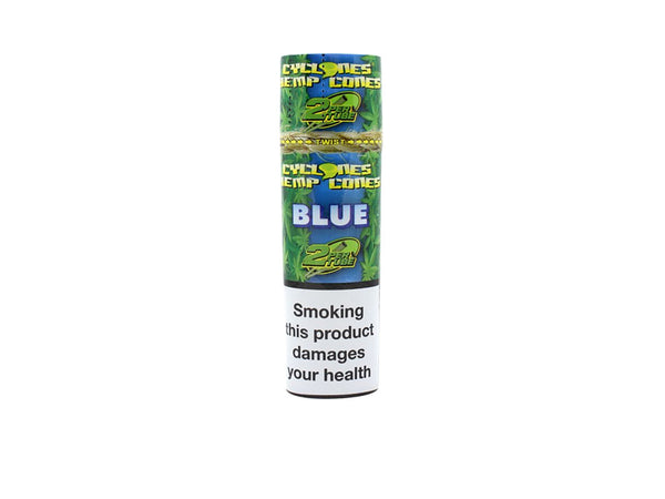 CYCLONES HEMP BLUNT CONES BLUE 2 PER PACK