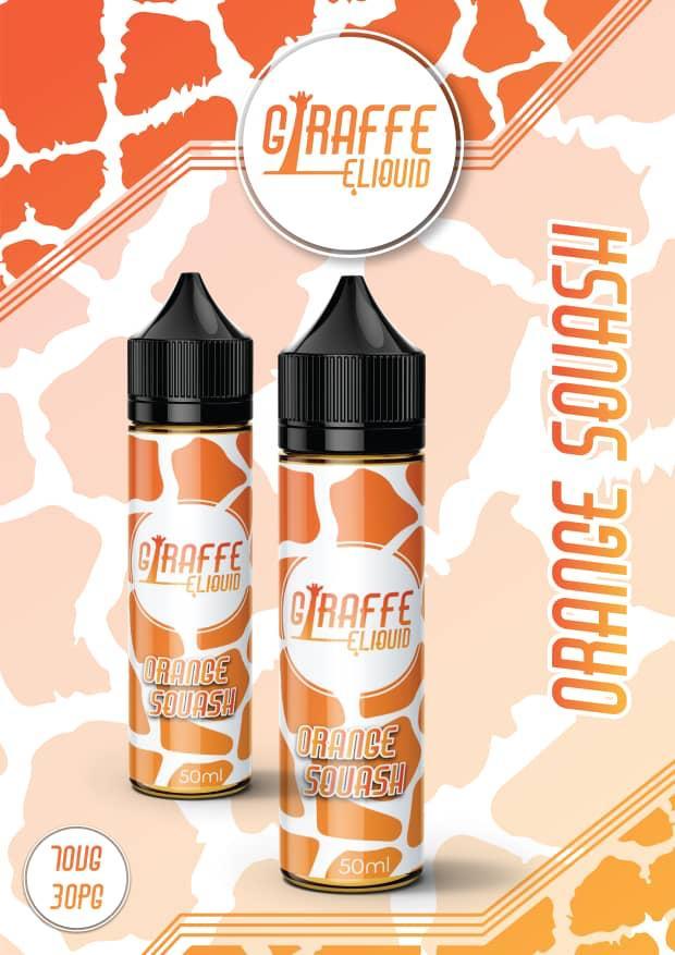 GIRAFFE ORANGE SQUASH 50ML 0MG SHORTFILL