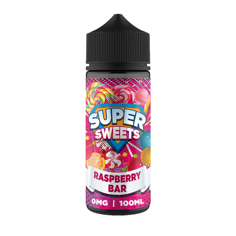 SUPER SWEETS RASPBERRY BAR 100ML 0MG